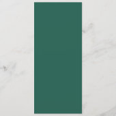 Elegant Turquoise Formeel Menu (Achterkant)