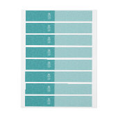 Elegant Turquoise KEEP CALM en uw creatieve tekst Omwikkelbaar Adreslabel (Vel)