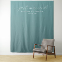 Elegant Turquoise Net Getrouwd