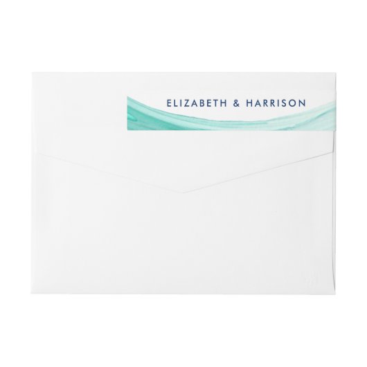 Elegant Turquoise Tides Beach Wedding (Achterkant)