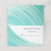 Elegant Turquoise Tides Beach Wedding (Buitenkant ongevouwen)