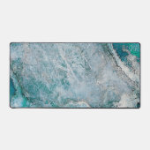 Elégant Turquoise Turquoise bleu vert Monogramme m (Recto)