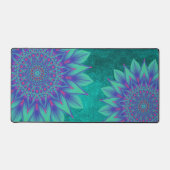 Elégant Turquoise Vert Floral Mandala Nature Zen (Recto)