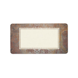 Elegant Tuscan Damask Etiket