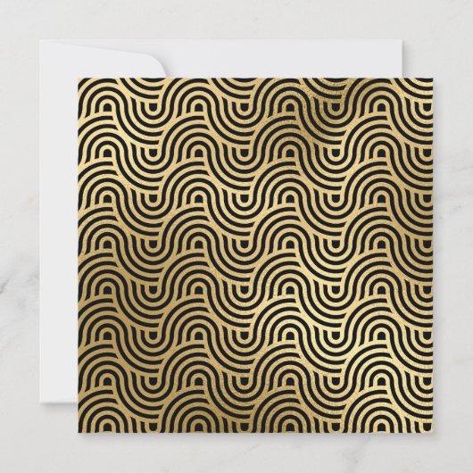 Elegant Twenty One Goud Schrift Zwart 21e Verjaard Kaart (Achterkant)