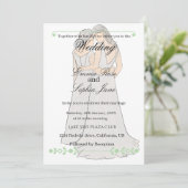 Elegant Two Brides Wedding Invitation (Debout devant)