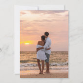 Elegant Two Photo Wedding Save The Date (Achterkant)