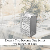 Elegant Two wordt een scriptweduwschap Medium Cadeauzakje