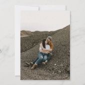 Élégant Type Faire-part de mariage photo Monogram (Dos)