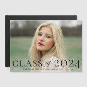 Élégant Type Photo Faire-part de graduation (Devant / Derrière)