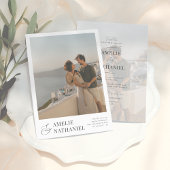 Elegant Typografie 2 Verloving Foto's Wedding Kaart