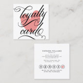 Elegant Typografie Klantenkaartje (Voorkant / Achterkant)