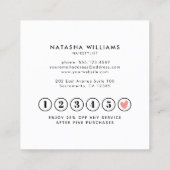 Elegant Typografie Klantenkaartje (Achterkant)