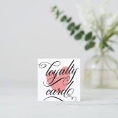 Elegant Typografie Klantenkaartje (Staand voorkant)