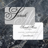 Elegant Typografie Monogram Visitekaartje