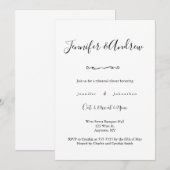 Elegant-typografie-repetities uit diners kaart (Voorkant / Achterkant)