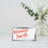 Elegant Typografie Visitekaartje (Staand voorkant)