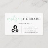 Elegant Typografie Visitekaartjes (Achterkant)