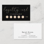 Elegant Typography ⎢ Loyalty Kaart (Voorkant / Achterkant)