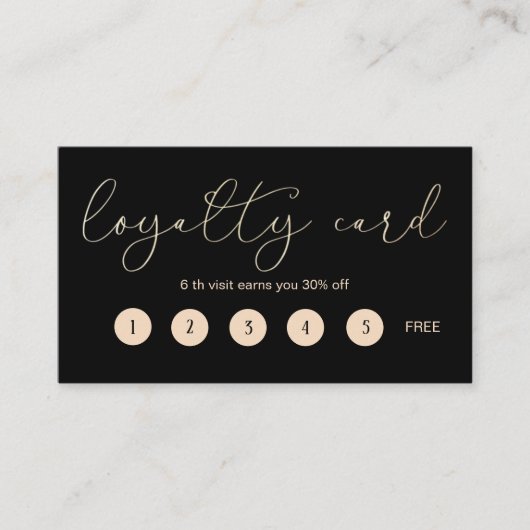 Elegant Typography ⎢ Loyalty Kaart (Voorkant)