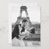 Elegant Typography Photo Wedding Bedankkaart (Voorkant)