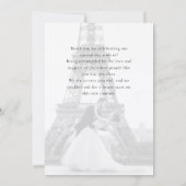 Elegant Typography Photo Wedding Bedankkaart (Achterkant)