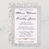 Elegant Typography Regency Era Wedding Invitation Kaart (Voorkant / Achterkant)