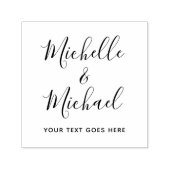 Elegant Typography Script Naam Tekst Sjabloon Zelfinktende Stempel (Design)