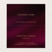 Elegant Typography Script Sjabloon Tent Fold Visitekaartjes (Binnenkant ongevouwen)