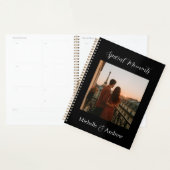 Elegant typography stylish photo planner (Devant avec enveloppe)