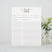 Elegant uit de keuken van de goudmonogram (Staand voorkant)