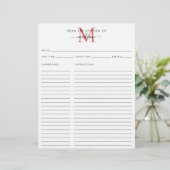 Elegant uit de keuken van het Rode Monogram (Staand voorkant)