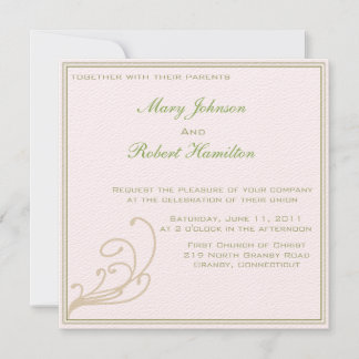 Elegant Uitnodiging met Scroll Detail