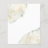 Elegant Uitnodiging tot bruiloft. Flyer (Achterkant)