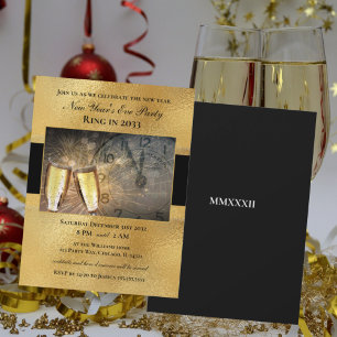 Elegant - Uitnodiging van de Eve Black Gold Party