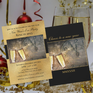 Elegant - Uitnodiging van de Eve Black Gold Party