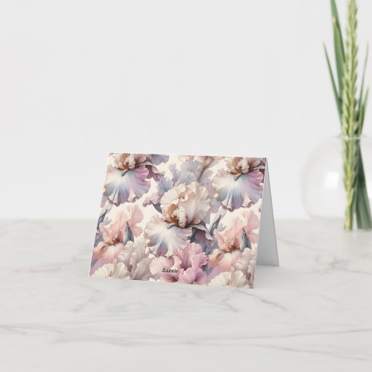 Elegant Unieke Moderne Zachte Blos Roze Bloem Bedankkaart (Achterkant)