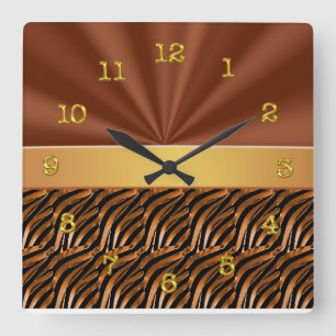 Elegant & unieke wandklokken voor de leefruimte vo vierkante klok