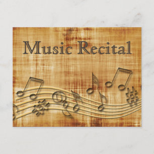 Elegant  Unisex Music Overweging Uitnodigingen