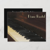 Elegant Unisex Piano Overweging Uitnodigingen (Voorkant / Achterkant)