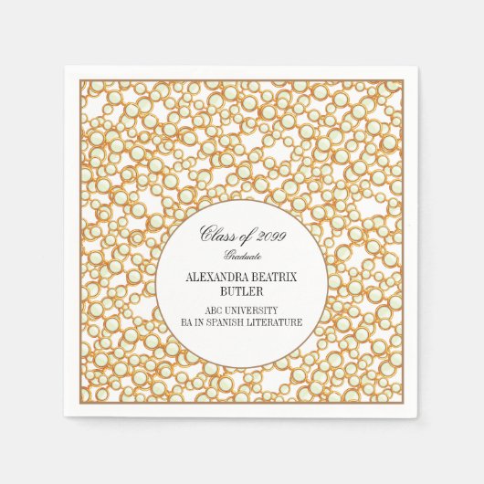 Elegant University Master's Afstudeerder Graduatio Servet (Voorkant)