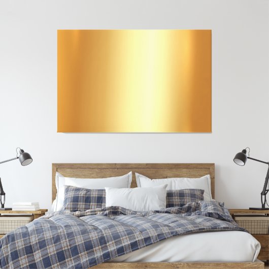 Elegant Upload Your Photo on Gold Background XXL Canvas Afdruk (Insitu (Slaapkamer))