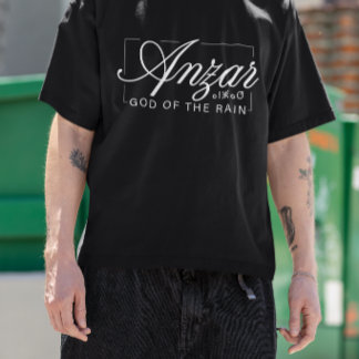 Elegant Urban Script Anzar Noord-Afrikaanse Mythol T-shirt