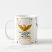 Élégant US Citoyenneté Félicitations mugs (Gauche)