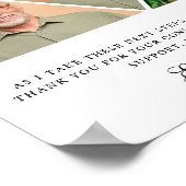 Elegant vader van de Bride Gift Dank u Gift Poster (Hoek)