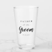Elegant vader van de Groom Glas (Voorkant)
