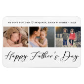 Elegant Vaderdag Foto Magneet (Horizontaal)