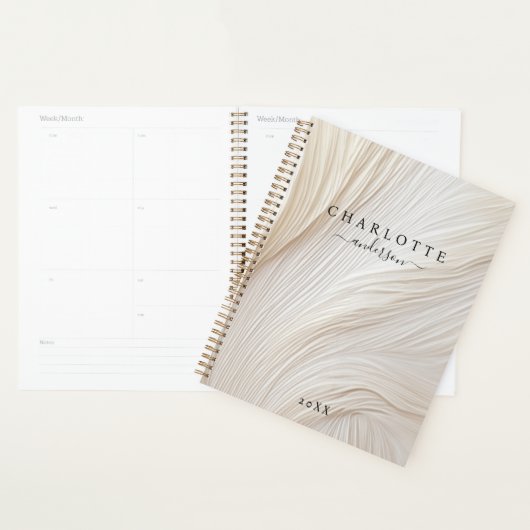 Élégant, vagues, planificateur (Devant avec enveloppe)