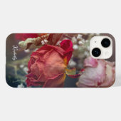 Elegant Valentine Dried Roses Custom iPhone Case (Achterkant (horizontaal))