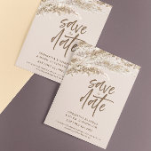 Elegant Vallen Bruin Pampas Gras Save The Date